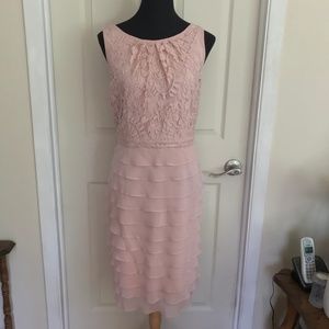 Adrianna Papell Sleeveless Ruffle Tiered Dress 16